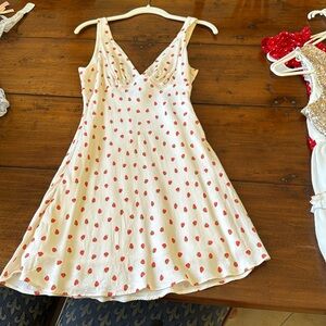 Zara strawberry mini dress
